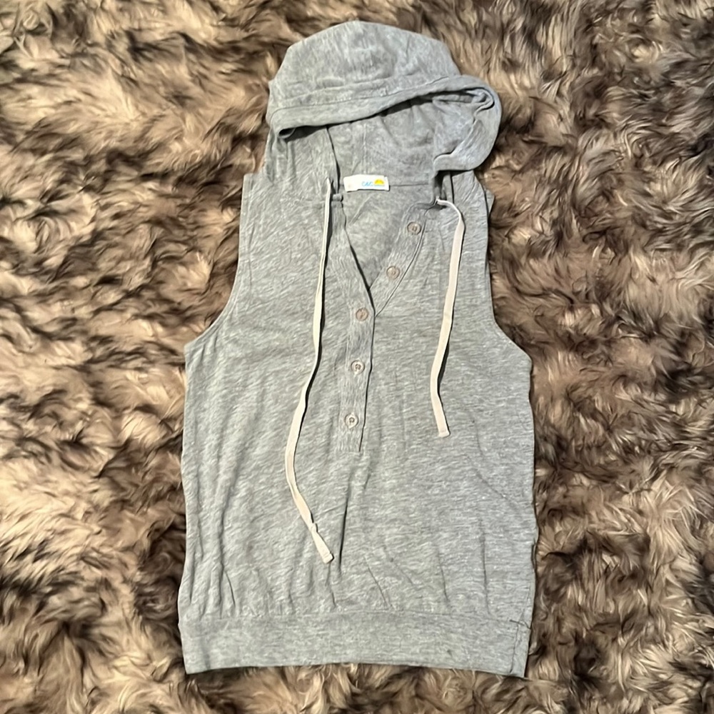 C&C California - Sleeveless Top - Gray - Sz S